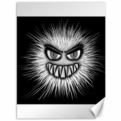 Monster Black White Eyes Canvas 36  X 48  by HermanTelo