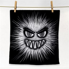 Monster Black White Eyes Face Towel