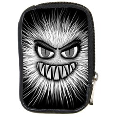 Monster Black White Eyes Compact Camera Leather Case