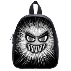 Monster Black White Eyes School Bag (small)