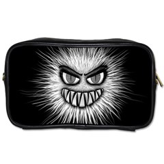 Monster Black White Eyes Toiletries Bag (one Side) by HermanTelo