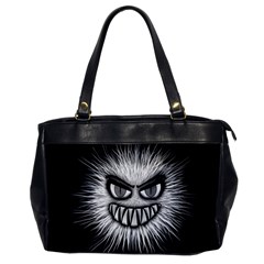 Monster Black White Eyes Oversize Office Handbag