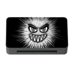 Monster Black White Eyes Memory Card Reader With Cf by HermanTelo