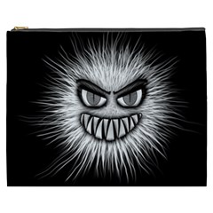 Monster Black White Eyes Cosmetic Bag (xxxl) by HermanTelo