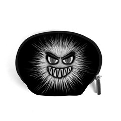 Monster Black White Eyes Accessory Pouch (small) by HermanTelo