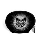 Monster Black White Eyes Accessory Pouch (Small) Front