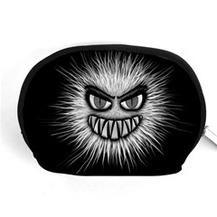 Monster Black White Eyes Accessory Pouch (medium)