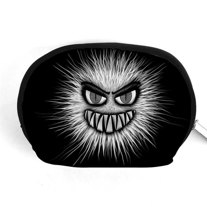 Monster Black White Eyes Accessory Pouch (Medium)