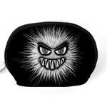 Monster Black White Eyes Accessory Pouch (Medium) Back