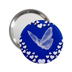 Heart Love Butterfly Mother S Day 2 25  Handbag Mirrors by HermanTelo