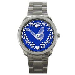 Heart Love Butterfly Mother S Day Sport Metal Watch by HermanTelo