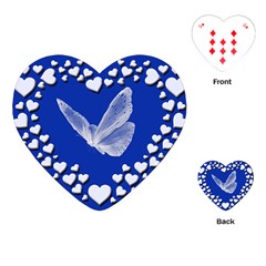 Heart Love Butterfly Mother S Day Playing Cards (heart) by HermanTelo