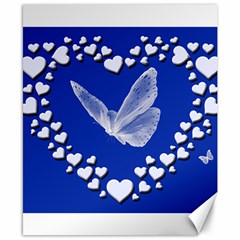 Heart Love Butterfly Mother S Day Canvas 8  X 10  by HermanTelo