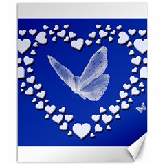 Heart Love Butterfly Mother S Day Canvas 16  X 20  by HermanTelo