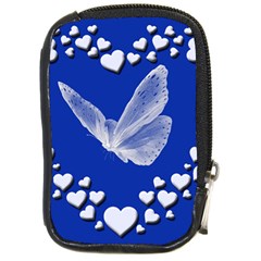 Heart Love Butterfly Mother S Day Compact Camera Leather Case by HermanTelo