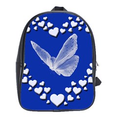 Heart Love Butterfly Mother S Day School Bag (large) by HermanTelo