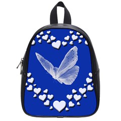 Heart Love Butterfly Mother S Day School Bag (small) by HermanTelo