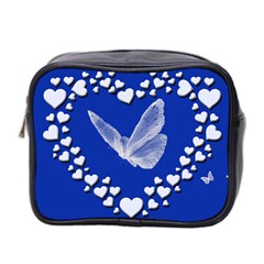 Heart Love Butterfly Mother S Day Mini Toiletries Bag (two Sides)