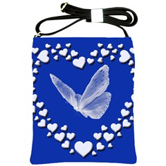 Heart Love Butterfly Mother S Day Shoulder Sling Bag by HermanTelo