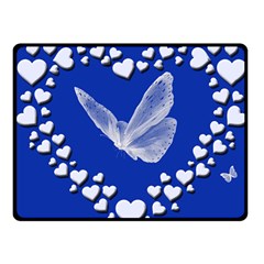 Heart Love Butterfly Mother S Day Fleece Blanket (small)