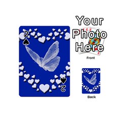 Heart Love Butterfly Mother S Day Playing Cards Double Sided (mini)