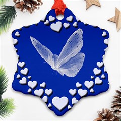 Heart Love Butterfly Mother S Day Ornament (snowflake) by HermanTelo