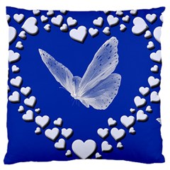 Heart Love Butterfly Mother S Day Large Cushion Case (one Side)