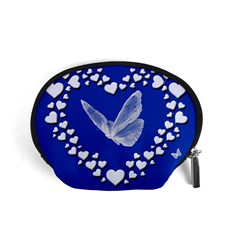 Heart Love Butterfly Mother S Day Accessory Pouch (small)