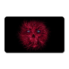 Monster Red Eyes Aggressive Fangs Ghost Magnet (rectangular) by HermanTelo