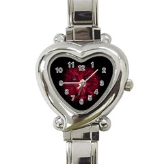 Monster Red Eyes Aggressive Fangs Ghost Heart Italian Charm Watch by HermanTelo