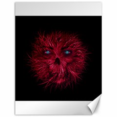 Monster Red Eyes Aggressive Fangs Ghost Canvas 12  X 16 