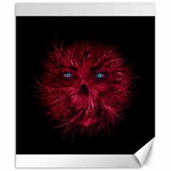 Monster Red Eyes Aggressive Fangs Ghost Canvas 20  X 24  by HermanTelo