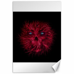 Monster Red Eyes Aggressive Fangs Ghost Canvas 20  X 30  by HermanTelo