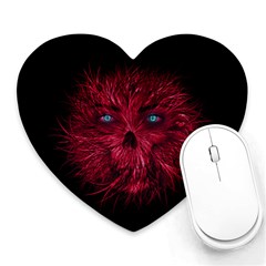 Monster Red Eyes Aggressive Fangs Ghost Heart Mousepads