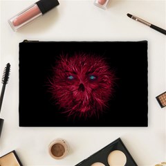 Monster Red Eyes Aggressive Fangs Ghost Cosmetic Bag (large) by HermanTelo