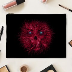 Monster Red Eyes Aggressive Fangs Ghost Cosmetic Bag (xl)