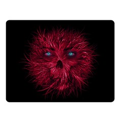 Monster Red Eyes Aggressive Fangs Ghost Fleece Blanket (small) by HermanTelo