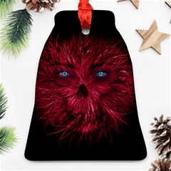 Monster Red Eyes Aggressive Fangs Ghost Bell Ornament (two Sides)