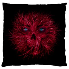 Monster Red Eyes Aggressive Fangs Ghost Large Cushion Case (two Sides)