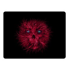 Monster Red Eyes Aggressive Fangs Ghost Double Sided Fleece Blanket (small)  by HermanTelo