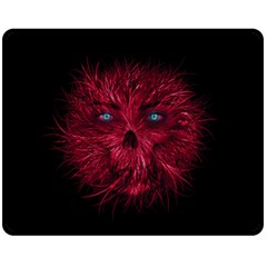 Monster Red Eyes Aggressive Fangs Ghost Double Sided Fleece Blanket (medium)  by HermanTelo