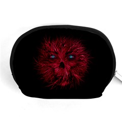 Monster Red Eyes Aggressive Fangs Ghost Accessory Pouch (medium)