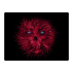 Monster Red Eyes Aggressive Fangs Ghost Double Sided Flano Blanket (mini) 