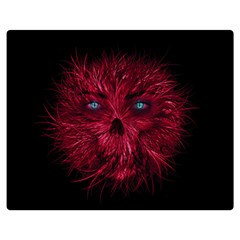 Monster Red Eyes Aggressive Fangs Ghost Double Sided Flano Blanket (medium) 