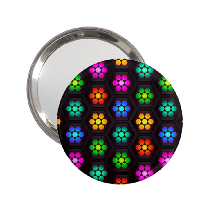 Pattern Background Colorful Design 2.25  Handbag Mirrors