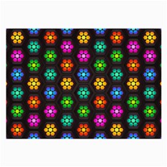 Pattern Background Colorful Design Large Glasses Cloth (2-side)