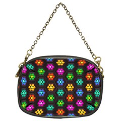 Pattern Background Colorful Design Chain Purse (two Sides)