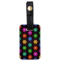 Pattern Background Colorful Design Luggage Tags (one Side) 