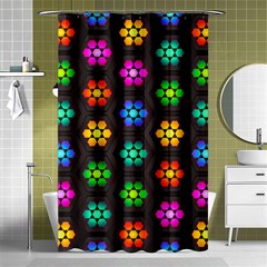 Pattern Background Colorful Design Shower Curtain 48  X 72  (small)  by HermanTelo