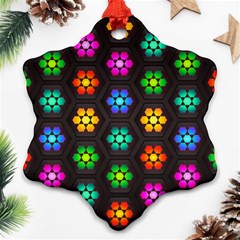 Pattern Background Colorful Design Ornament (snowflake)